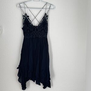 Free People FP One Adella Slip Mini Dress Black Lace
Tiered Size S